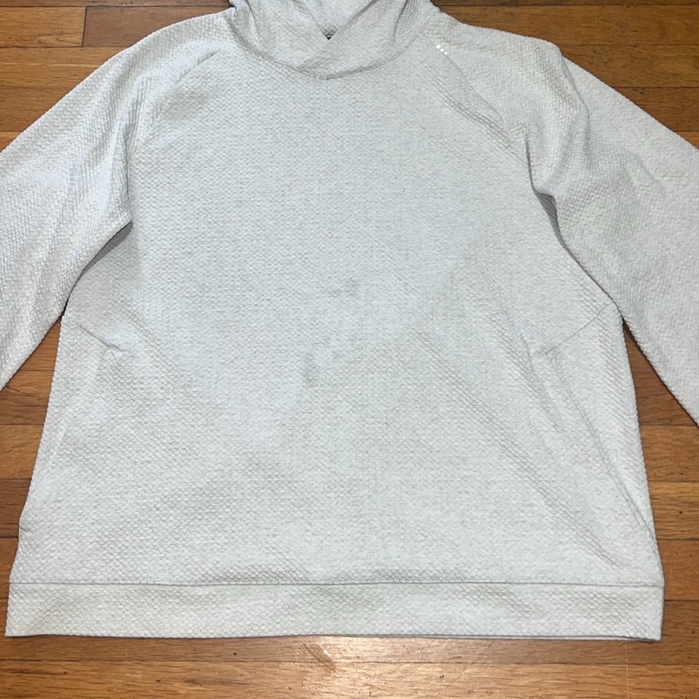 Lululemon At Ease Hoodie in Heathered Opal White, size XXL / 2XL - Picture 5 of 14